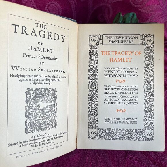 1909 The Tragedy of Hamlet. The New Hudson Shakespeare. Introduction and Notes - Picture 3 of 12
